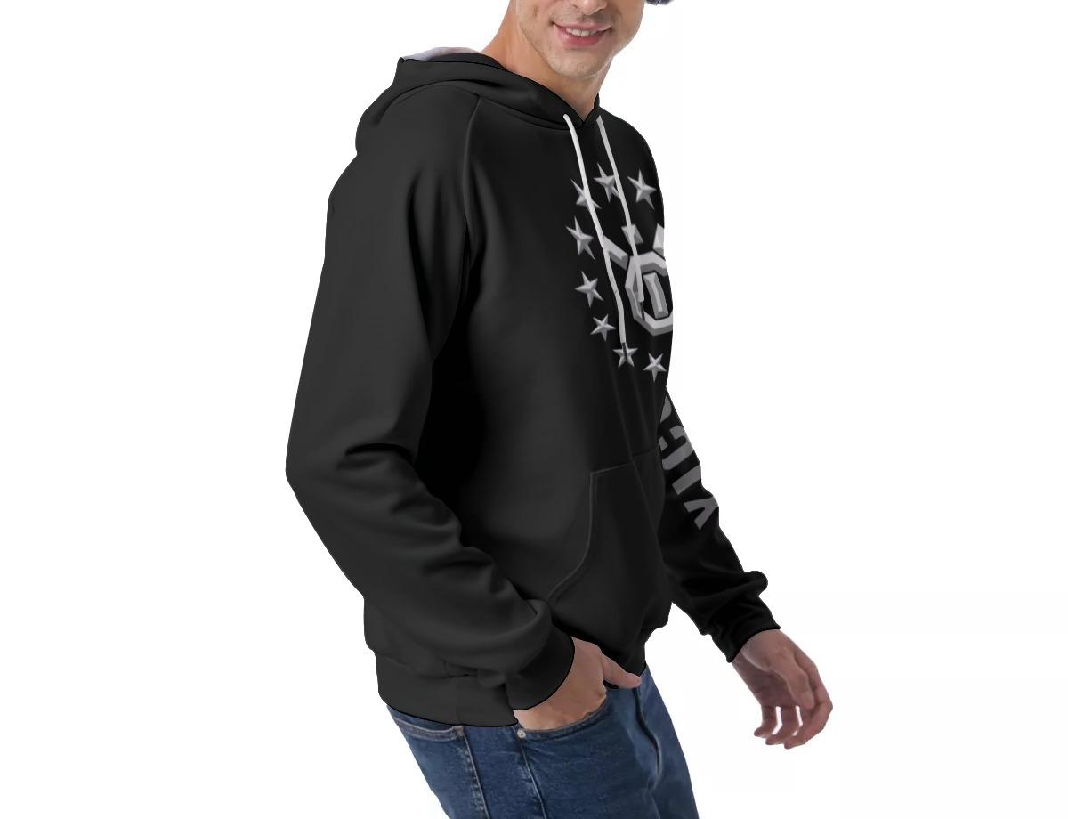 Men's Raglan Pullover Hoodie - Vantablack
