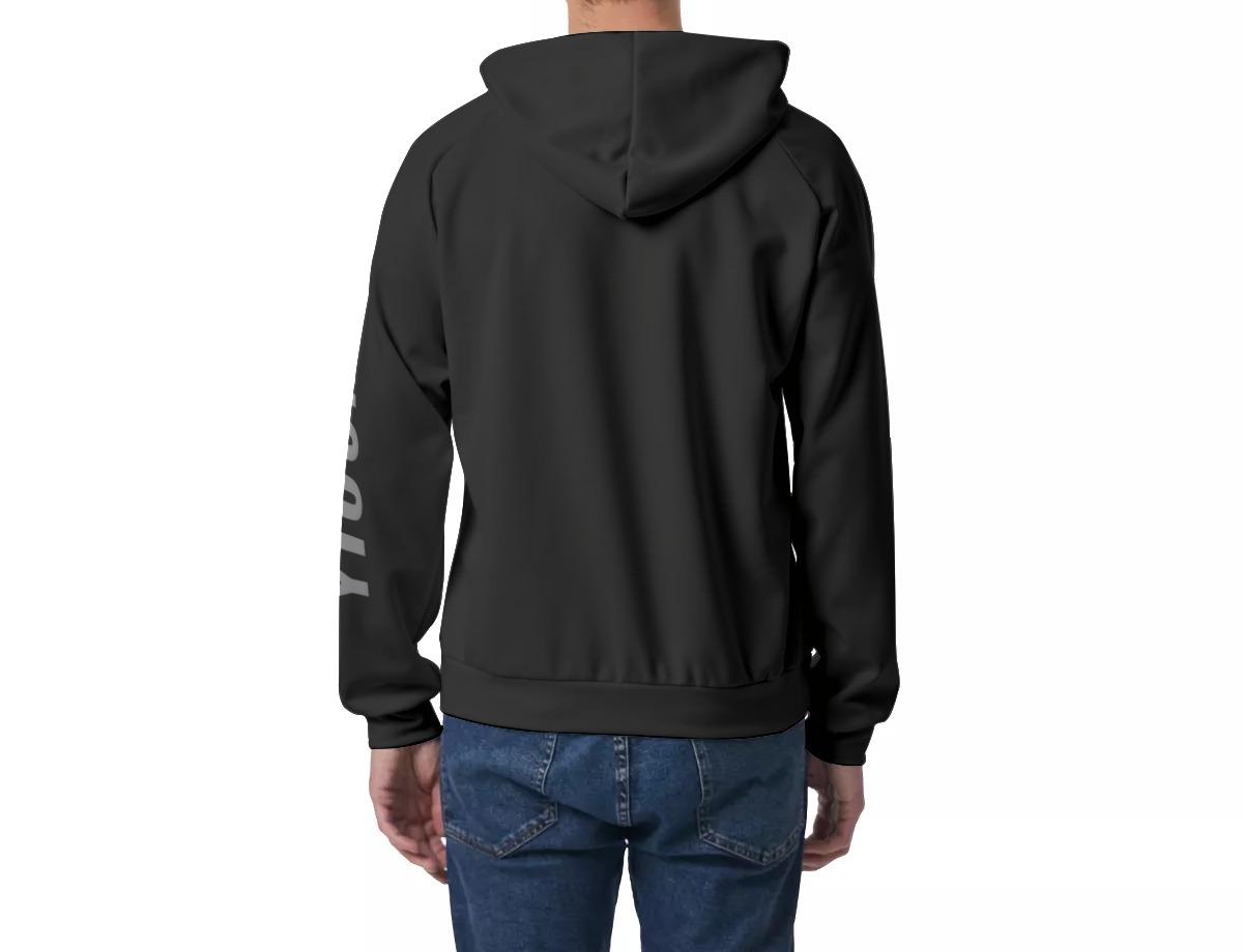 Men's Raglan Pullover Hoodie - Vantablack