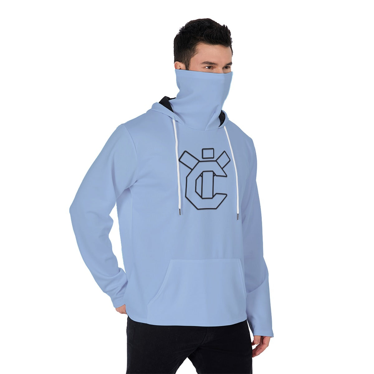 YIC Men&#39;s Pullover Hoodie With Mask - Clear Sky