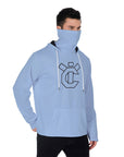 YIC Men's Pullover Hoodie With Mask - Clear Sky