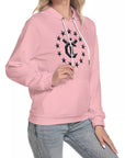 Women's Hoodie With Raglan Sleeve - Pink