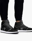 New YIC VantaBlack High-Top Leather Sneakers