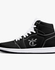 New YIC VantaBlack High-Top Leather Sneakers