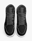New YIC VantaBlack High-Top Leather Sneakers