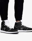 New YIC VantaBlack High-Top Leather Sneakers