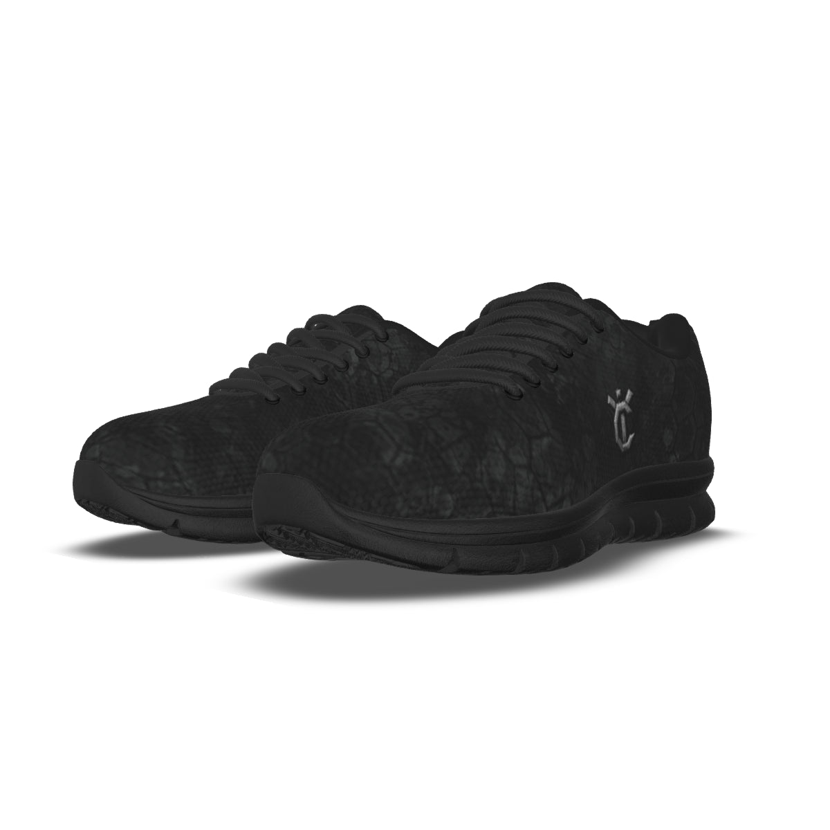 YIC Men's Sports Shoes - Black Granite Camo