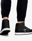 New YIC VantaBlack High-Top Leather Sneakers