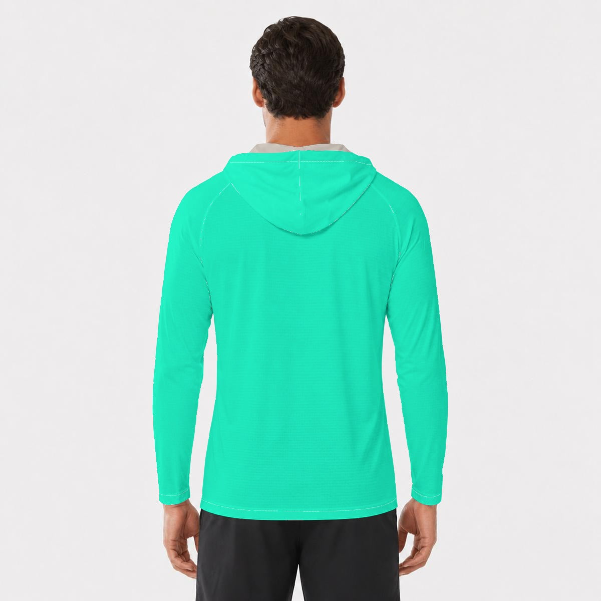 All-Over Print Men's Sun Protection Hooded Sport Top