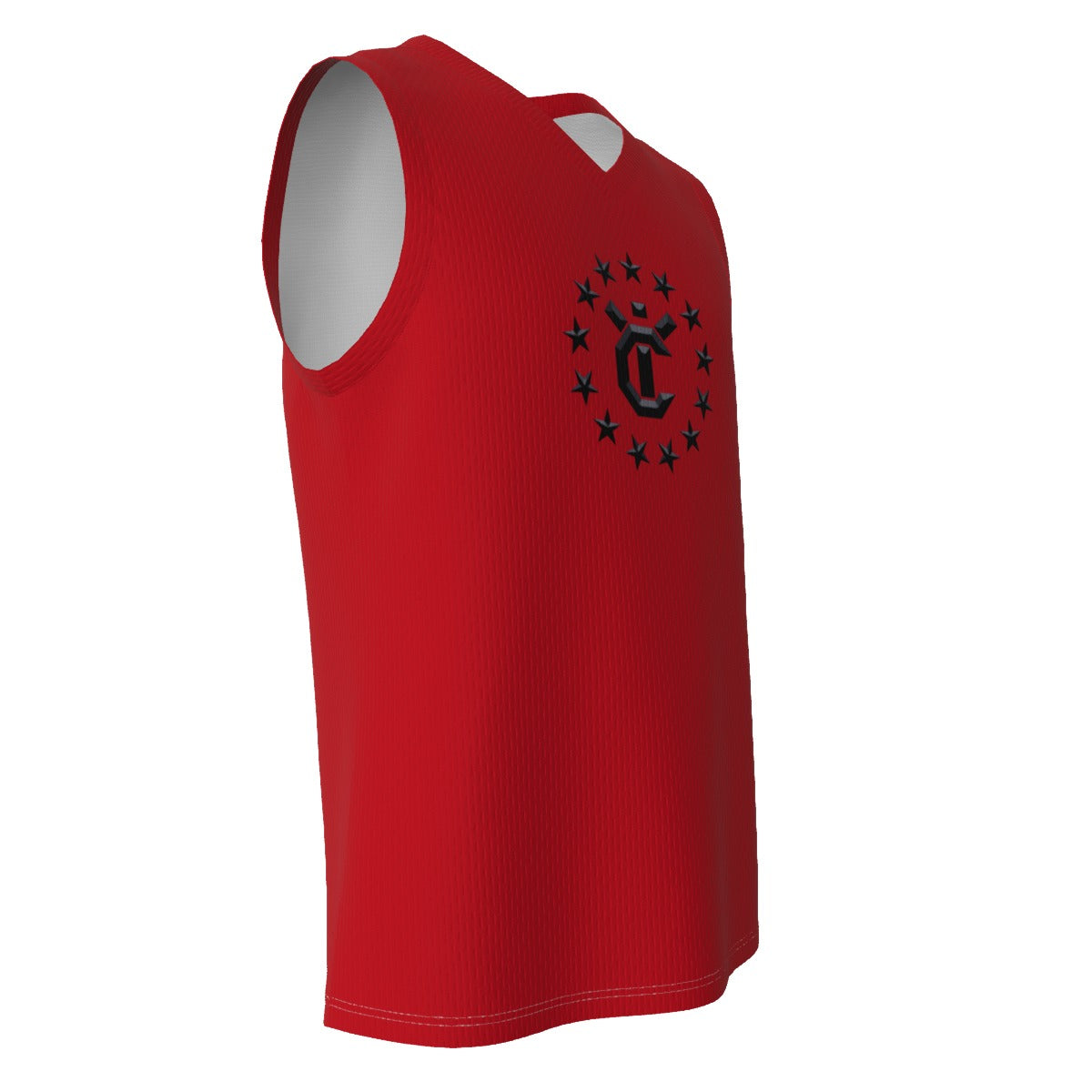 All-Over Print Men's V Neck Basketball Top