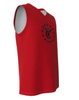 All-Over Print Men's V Neck Basketball Top