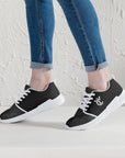 175. Stylish Mesh Running Shoes - White/Black