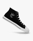 New YIC High-top Canvas Shoes - VantaBlack