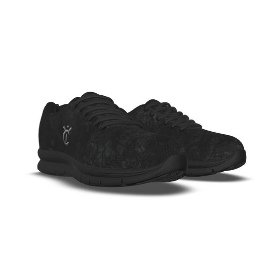 YIC Men's Sports Shoes - Black Granite Camo