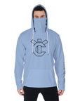 YIC Men's Pullover Hoodie With Mask - Clear Sky