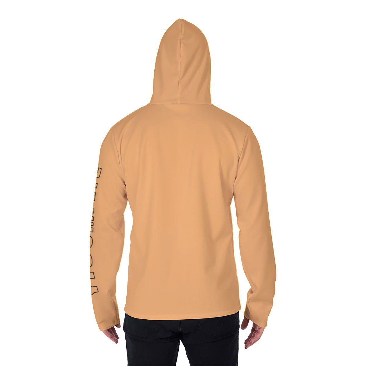 YIC Men's Pullover Hoodie With Mask - Mango