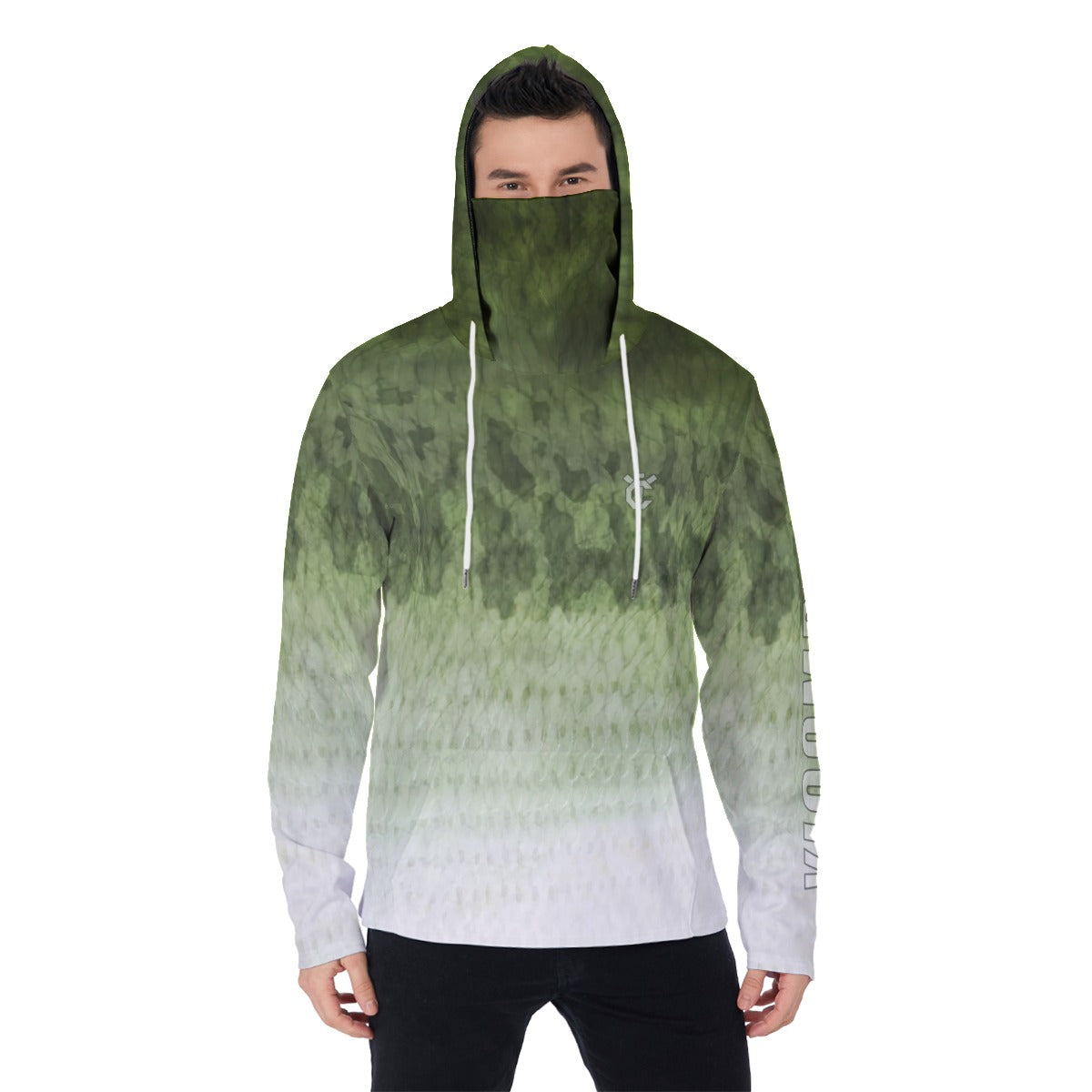 YIC Men's Pullover Hoodie With Mask - Bass