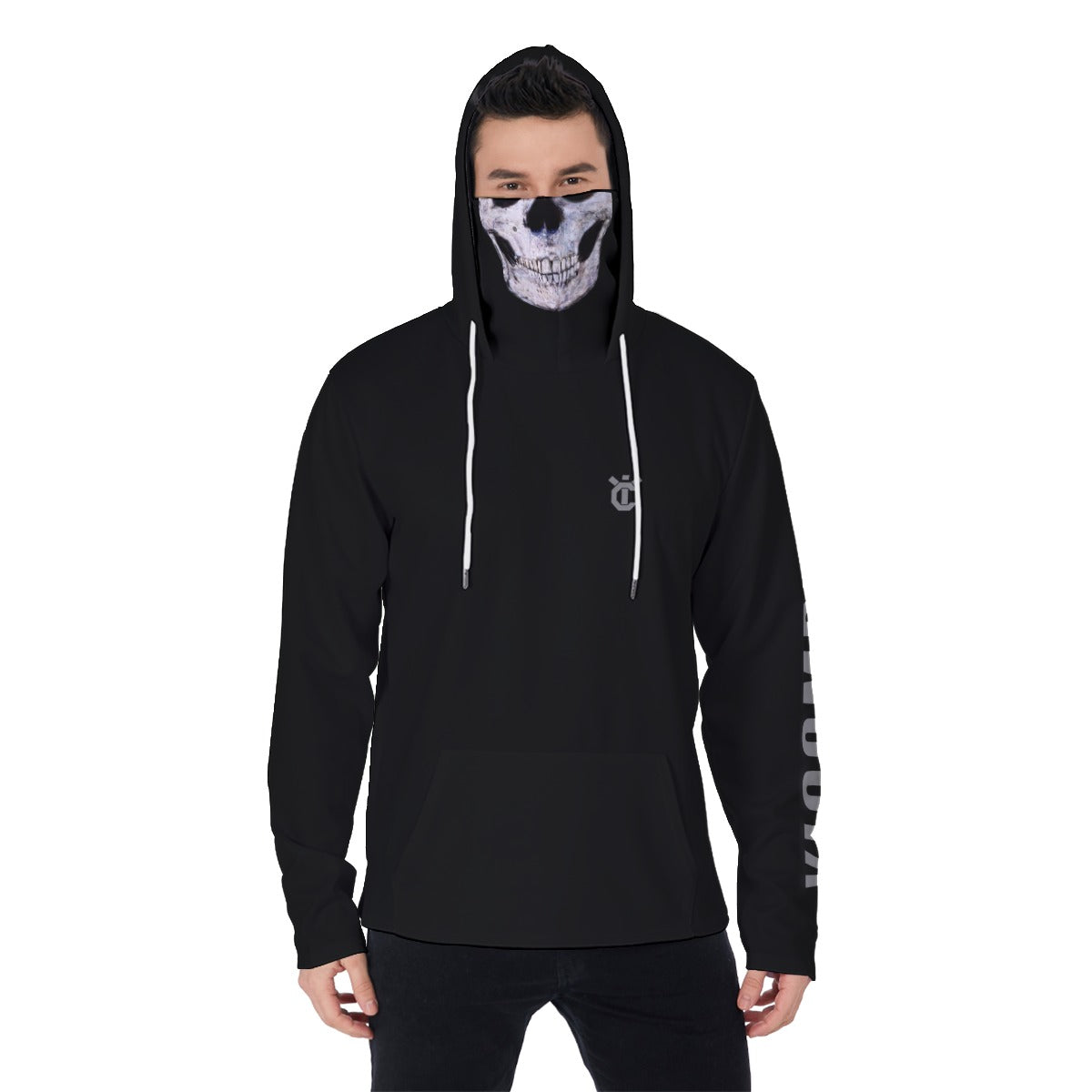 YIC Men's Pullover Hoodie With Mask - Skullface