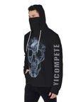 YIC Men's Pullover Hoodie With Mask - The Skull