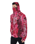 YIC Men's Pullover Hoodie With Mask - Mixed Lava Coral