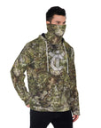 YIC Men's Pullover Hoodie With Mask - Inland Camo