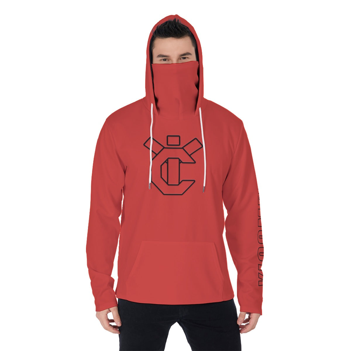 YIC Men&#39;s Pullover Hoodie With Mask - Fire Whirl