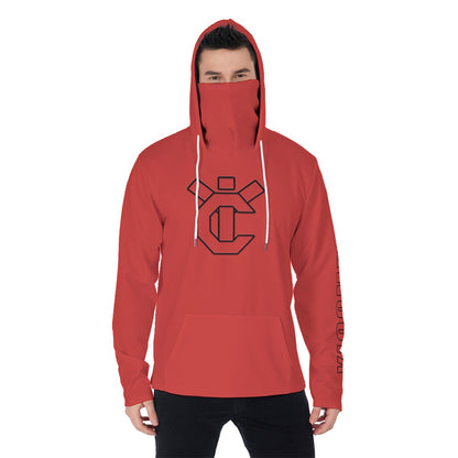 YIC Men's Pullover Hoodie With Mask - Fire Whirl