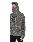 YIC Men's Pullover Hoodie With Mask - Old School Camo