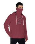 YIC Men's Pullover Hoodie With Mask - Winery