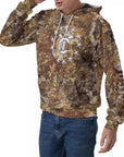 Men's Raglan Pullover Hoodie - Forest Camo