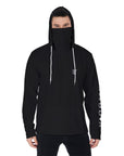 YIC Men's Pullover Hoodie With Mask - Vantablack