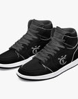 New YIC VantaBlack High-Top Leather Sneakers